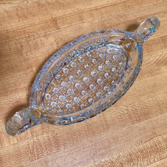 2 (Two) Nucut Doubled Handled Olive Relish Dishes - Picture 3 of 4